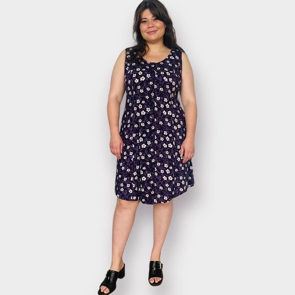 Jamie Brooks‎ Purple Floral Dress - Picture 1 of 5